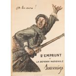 WITHDRAWN LOT 983 A WWI French poster 'On les aura!' by Abel Jules Favire (1867-1945):,