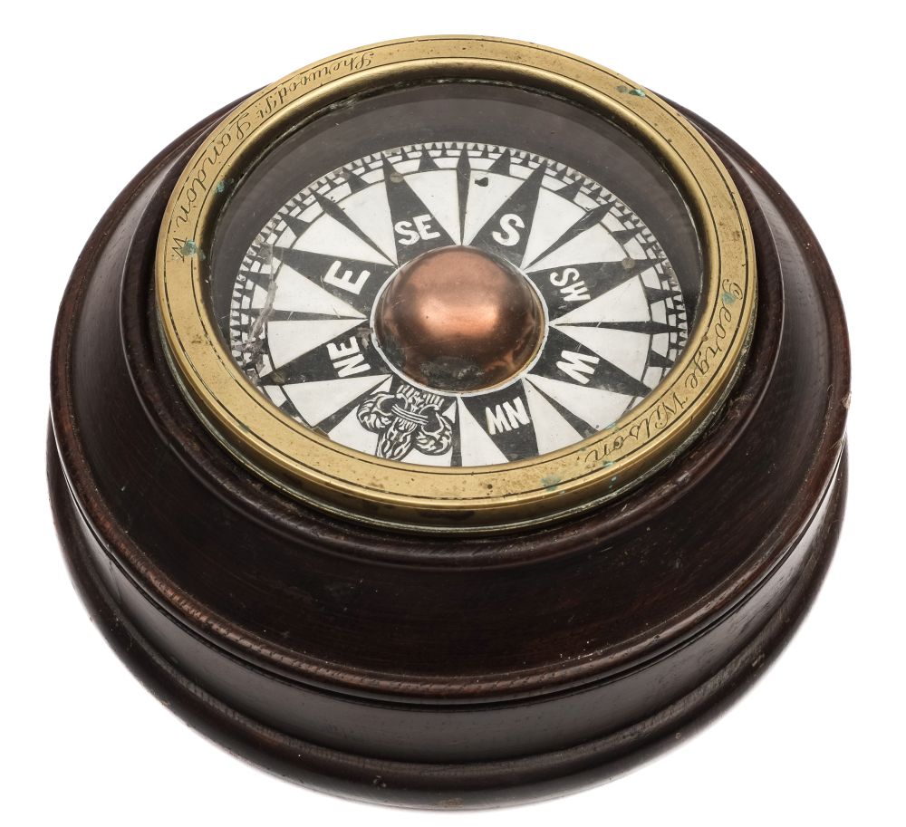 A rare Georgian compass by George Wilson, London c1825:,