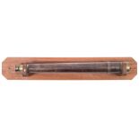 A late Victorian leather cased single draw telescope by J Hammersley, London:,