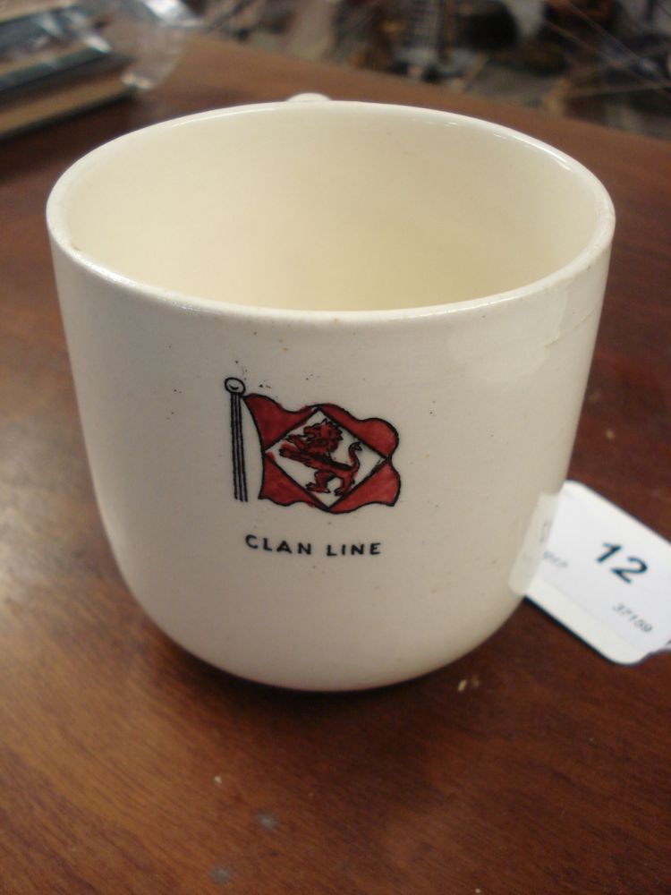 A Clan Line Ironstone mug by Ashworth Brothers, together with an Elder Dempster Lines side plate:, - Image 3 of 6