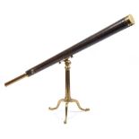 A 19th century 3 inch refracting library telescope by Dollond, London:,