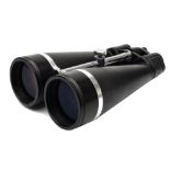 A pair of Strathspey 20x90 binoculars:, signed to back plate as per title in rubberised casing,