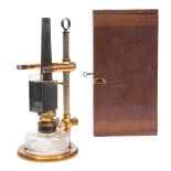 A microscope spirit illuminator/lamp by W Watson & Sons, London:, signed to base as per title,
