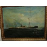 Anglo/Chinese School 19th Century- A ship of The Squire Butterfield Shipping Line,