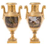 A pair of Paris vases: in Empire style,