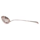 A George III silver Old English pattern soup ladle, maker RR possibly Richard Rugg I, London,