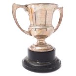 A George V silver trophy cup, maker Alexander Clark & Co Ltd, Birmingham,