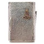 An Edward VII silver presentation cigarette case, maker James Bell & Louis Willmott, London,