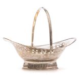 A George III silver swing-handled sweetmeat dish, maker Robert Hennell I, London,