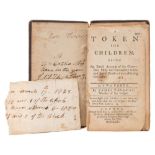 JANEWAY, James - A Token for Children : in two parts, loose in old cloth binding, 12mo, 1769.