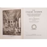 STRATTON, Arthur - The English Interior : a review of the decoration of English Homes, well illust,