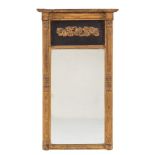 An early 19th Century giltwood and gesso pier mirror:,