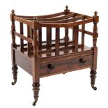 An early 19th Century rosewood three division canterbury:,