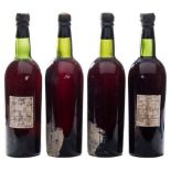 Four bottles of vintage port 'Fonseca 48, bottled by Lankestar & Wells , Northamptonshire:,