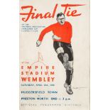 A FA Final Tie programme, Huddersfield Town v Preston North End April 30th ,1938:.