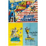 Three British quad film posters:, 'Flesh Gordon/Kentucky Fried Movie',