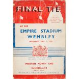 A FA Final Tie programme, Preston North End v Sunderland, May 1st, 1937:.