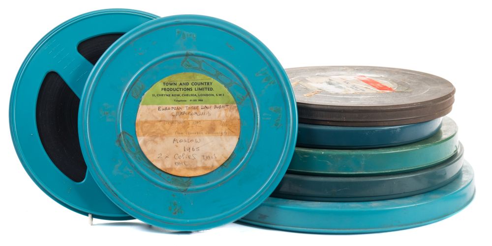 Six various film reels of Olympic equestrian and European Championship events:, Montreal, Munich,