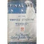 A FA Final Tie programme, Sheffield Wednesday v West Bromwich Albion, April 27th,