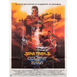 A French large one sheet poster for 'La Caorele de Khan' (Wrath of Khan):,