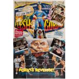 Three British quad film posters and part sets of lobby cards:, 'Flesh Gordon',