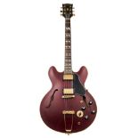 A Vintage 1981 Gibson ES 345 TD, semi-acoustic stereo guitar:, serial number 81351024,