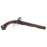 An 18th Century flintlock pistol:,