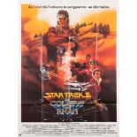 A French large one sheet poster for 'La Caorele de Khan' (Wrath of Khan):,