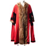 A Mayoral robe by Ede & Ravenscroft Ltd, London:, together with an Alderman's robe by W Northam,