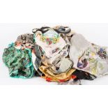 A collection of lady's silk and other scarves:, various makers and sizes,