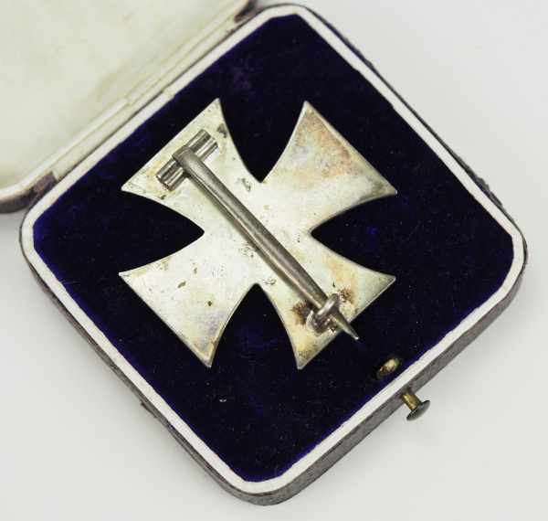 1.1.) Kaiserreich (bis 1933) Preussen: Eisernes Kreuz, 1914, 1. Klasse - KO - im Etui.Geschwärzter - Image 2 of 6