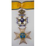 2.1.) Europa Schweden: Königlicher Schwert-Orden, 2. Modell, 2. Typ (1920-1951), Kommandeur 1.