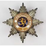 2.1.) Europa Luxemburg: Orden des Goldenen Löwen des Hauses Nassau, Großkreuz Stern.Silber, das