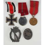 1.2.) Deutsches Reich (1933-45) Nachlass eines Wehrmacht Soldaten.1.) Eisernes Kreuz, 1939, 2.