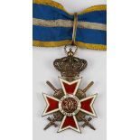 2.1.) Europa Rumänien: Orden der Krone von Rumänien, 1.Modell (1881-1932), Komturkreuz mit