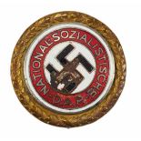 1.2.) Deutsches Reich (1933-45) Goldenes Parteiabzeichen der NSDAP, als Ehrenverleihung zum Tag