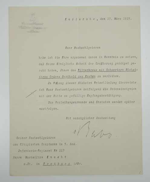 1.1.) Kaiserreich (bis 1933) Baden: Nachlass des Oberstleutnant, SS-Standartenführer und - Image 6 of 14