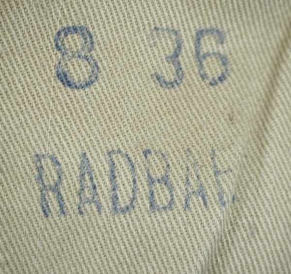 4.1.) Uniformen / Kopfbedeckungen RAD: Uniformjacke.Braunes Tuch, mit aufgenähten grünen - Image 6 of 6