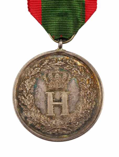 1.1.) Kaiserreich (bis 1933) Anhalt: Medaille für Verdienste, Anhänglichkeit und Treue, in Silber.