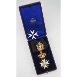 2.1.) Europa Vatikan: Souveräner Malteser-Ritterorden, Halskreuz der Ehren- und Devotions-Ritter, im