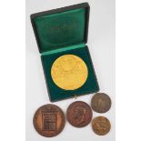 2.1.) Europa Italien: 5 Medaillen.Diverse, eine im Etui.Zustand: II 2.1.) Europe (ArtBezUS FEHLER)(
