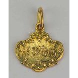 2.2.) Welt Annam: Orden von Kim Khan, Miniatur.Gold, 750 gepunzt.Zustand: I- 2.2.) World (ArtBezUS