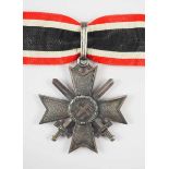 1.2.) Deutsches Reich (1933-45) Ritterkreuz des Kriegsverdienstkreuzes, mit Schwertern.Silber, feine