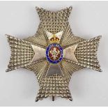 2.1.) Europa Großbritannien: Königlicher Viktoria Orden, Komtur Stern.Silber, Korpus brillantiert