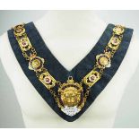 2.2.) Welt Freimaurer: Kette eines Mitglieds des Royal Antediluvian Order of Buffaloes.Bronze