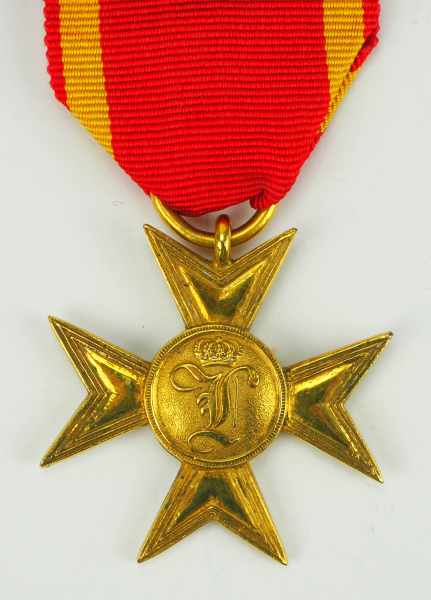 1.1.) Kaiserreich (bis 1933) Baden: Dienst-Auszeichnung für Offiziere und Soldaten, 1. Modell (