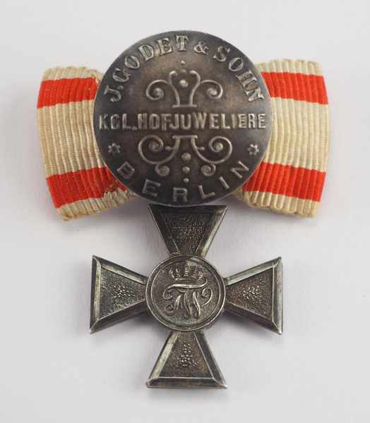 1.1.) Kaiserreich (bis 1933) Preussen: Roter Adler Orden, 4. Klasse Miniatur.Silber, teilweise - Image 2 of 2