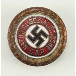 1.2.) Deutsches Reich (1933-45) Goldenes Parteiabzeichen der NSDAP, als Ehrenverleihung zum Tag