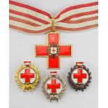 2.1.) Europa Österreich: Nachlass mit vier Auszeichnungen.1.) Verdienstkreuz 1. Klasse des ÖRK, am