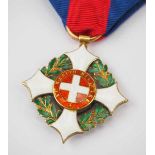 2.1.) Europa Sardinien: Militärorden von Savoyen, 2. Modell (ab 1855), Ritterkreuz.Gold, teilweise